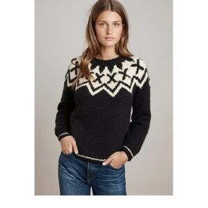Velvet by Spencer and Graham Fair Isle crew neck sweater